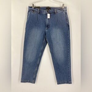 Banana republic Men’s Pleated Fit Blue Jeans 36x30